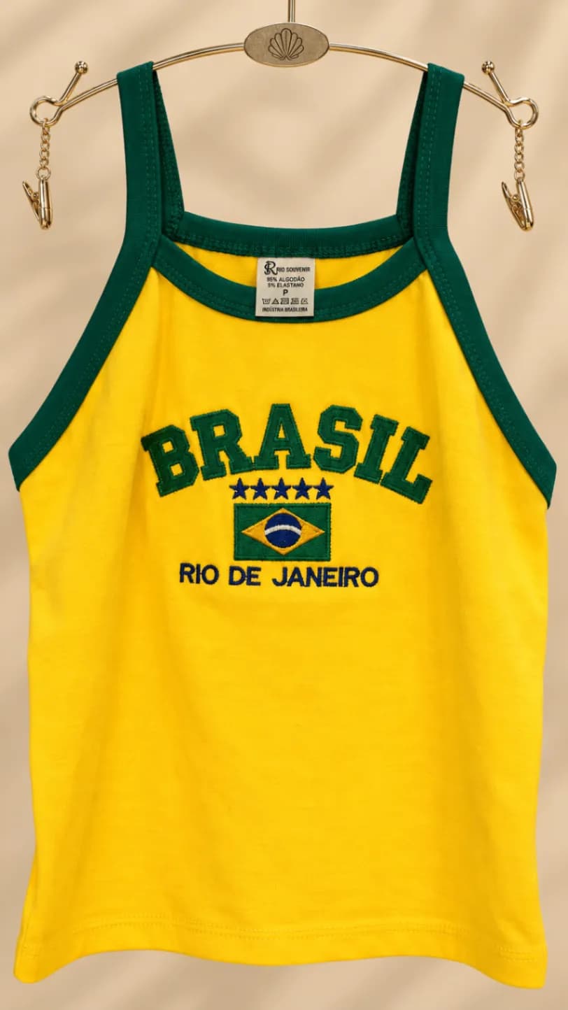 Regata Brasil bordada